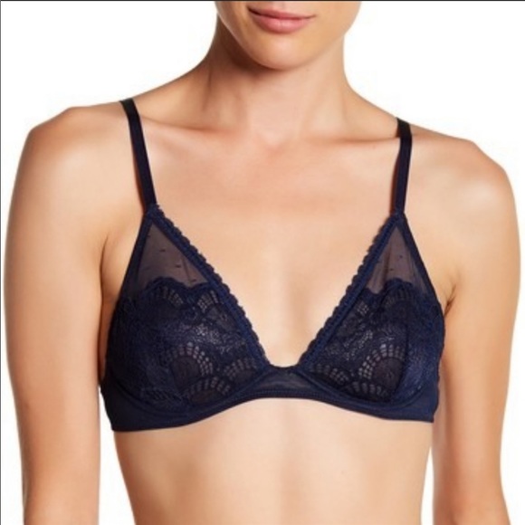 Free People | Deep Navy Triangle Bra NWT | 34B - Picture 2 of 7
